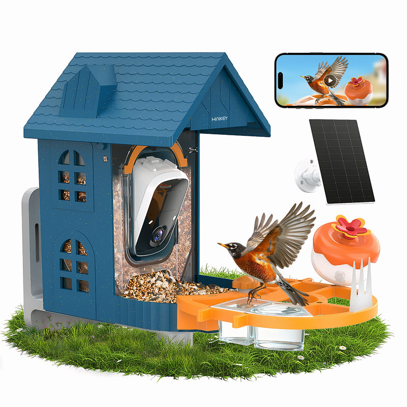 Smart bird feeder with camera