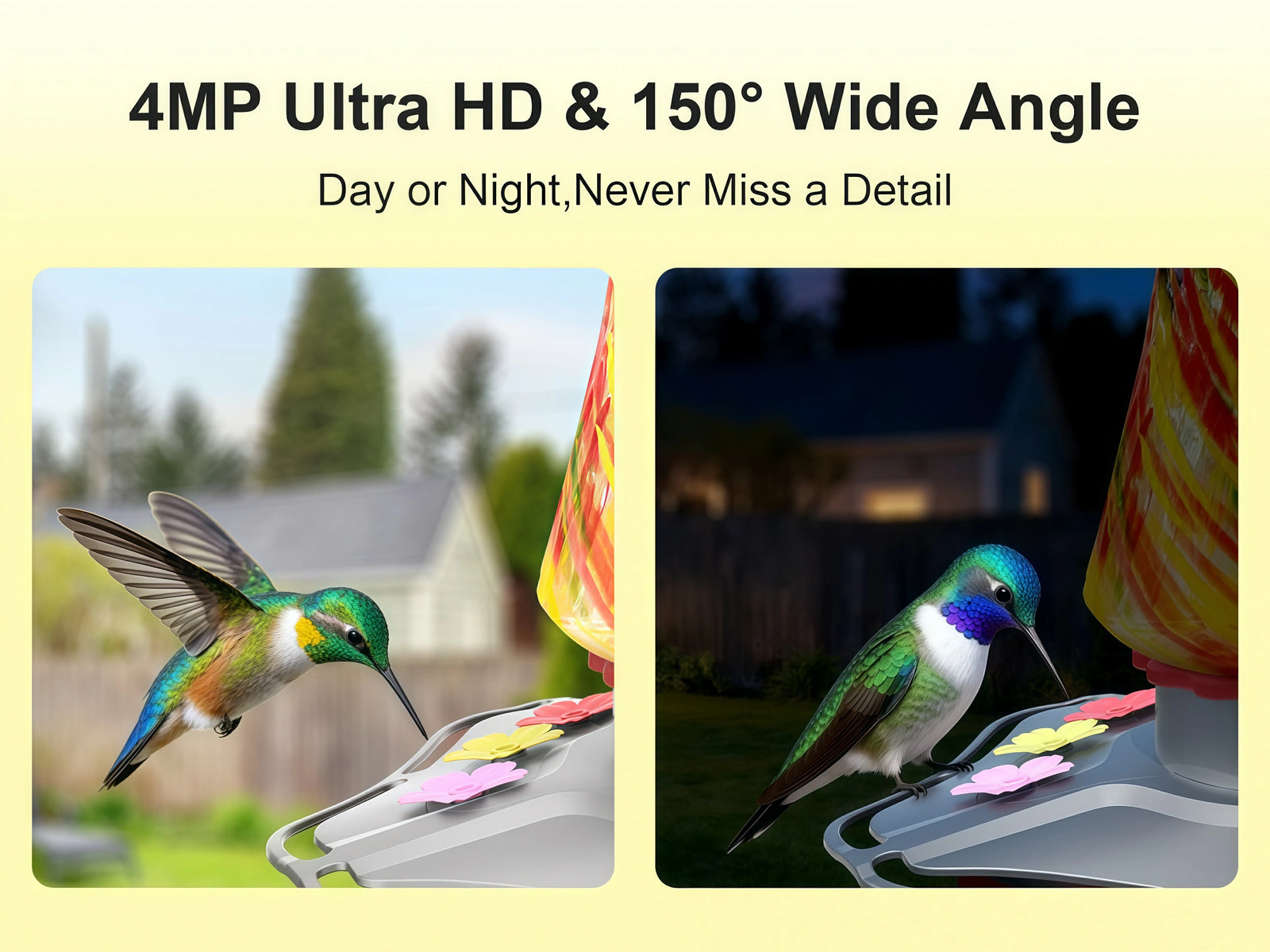 4MP Ultra HD & 150° Wide Angle