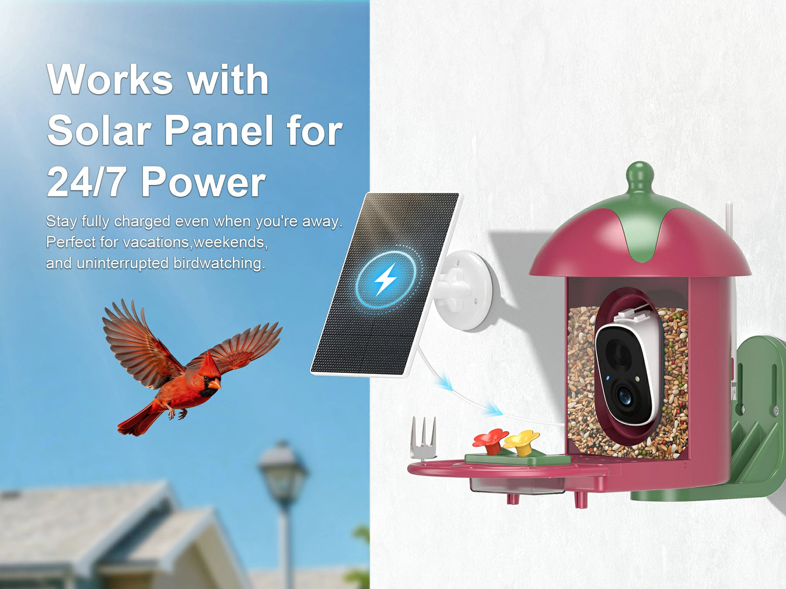 Powered by Dual Solar charging